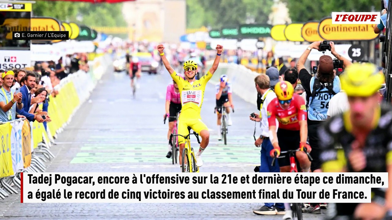 Tadej Pogacar après son 5e sacre sur le Tour de France : « Je suis sans voix » - Tour de France