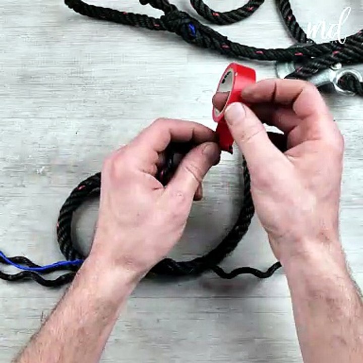 How to tie a splice in 3 strand rope! 💡💯