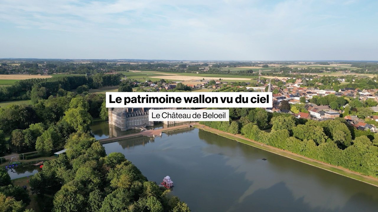 Patrimoine wallon vu du ciel: le Château de Beloeil