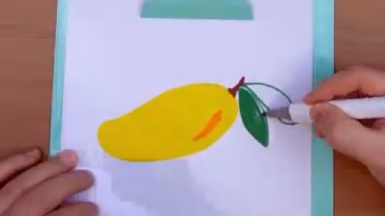 How to draw easy - Ep. 001 fruits mango