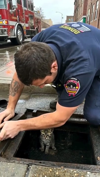 They Heard Crying Coming from the Storm Drain… 🐱🥺
