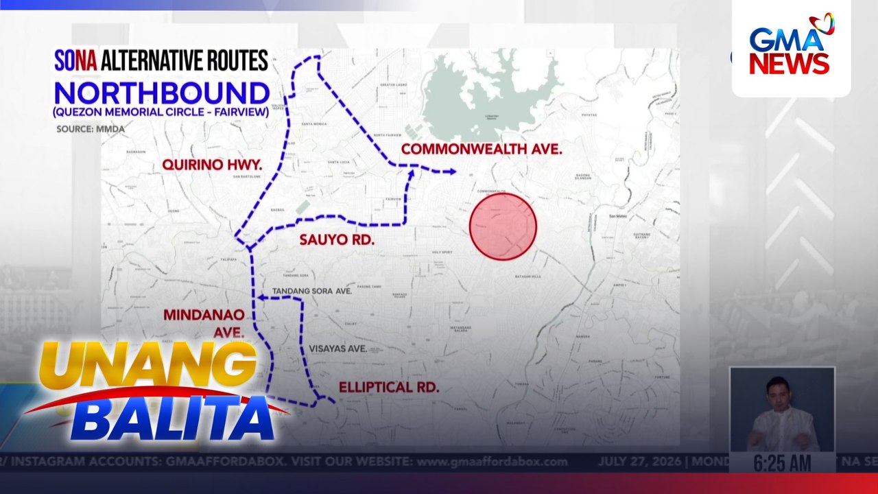 SONA alternative routes | Unang Balita