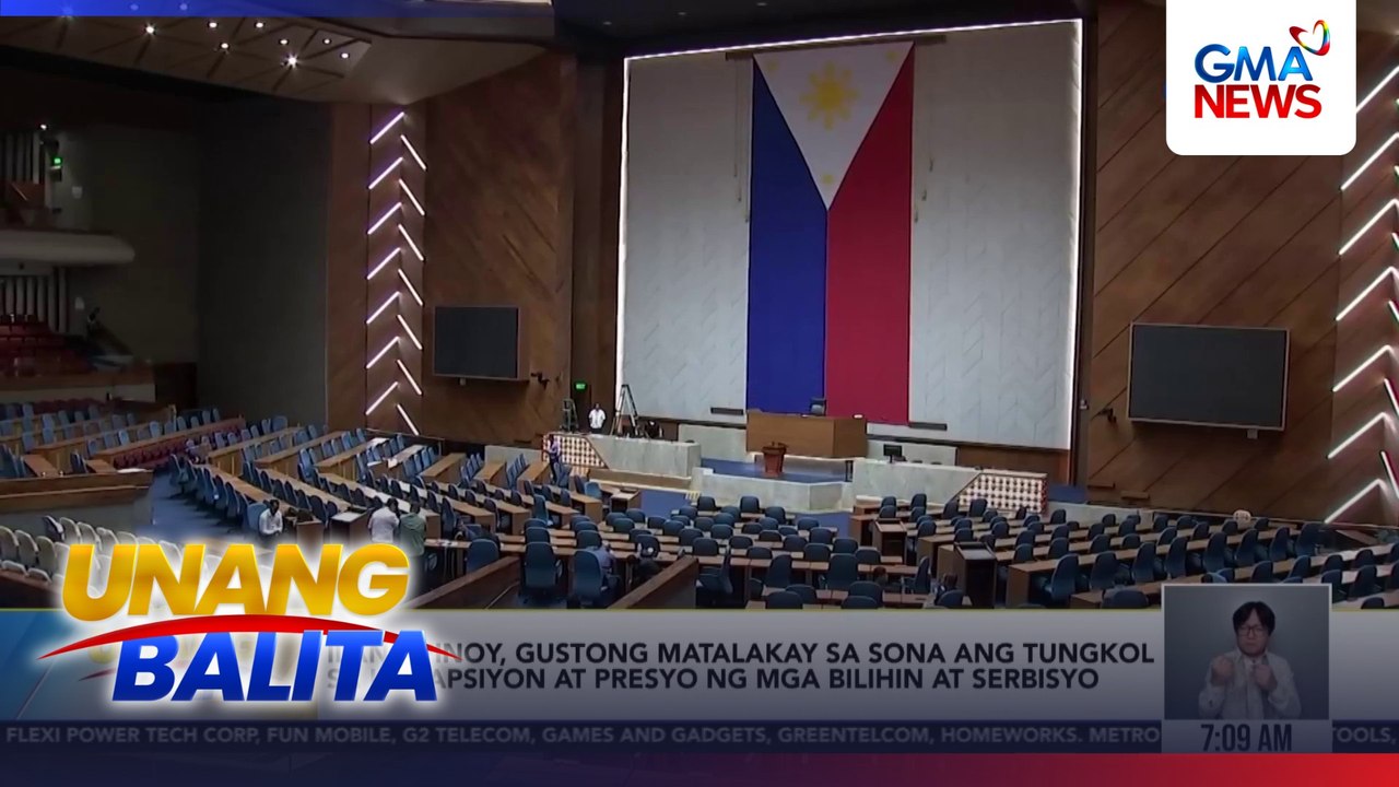 Ilang Pinoy, gustong matalakay sa SONA ang tungkol sa korapsiyon at presyo ng mga bilihin at serbisyo | Unang Balita