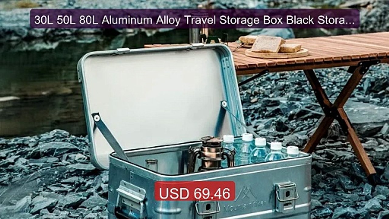 30L 50L 80L Aluminum Alloy Travel Storage Box Black Storage Bo... -- Hot Deal 2026 | Limited Offer!