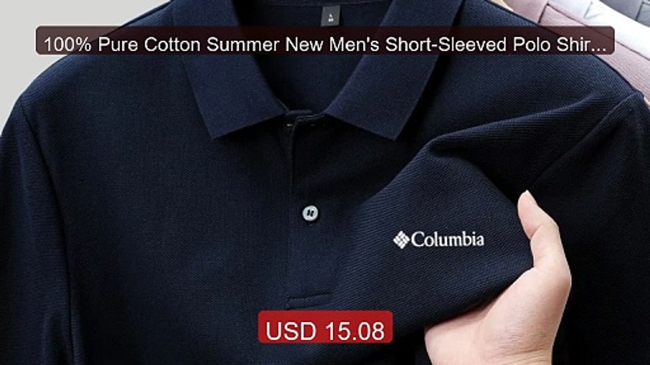 100% Pure Cotton Summer New Men's Short-Sleeved Polo Shirt, C... -- Amazing Value 2026 | Must Have!