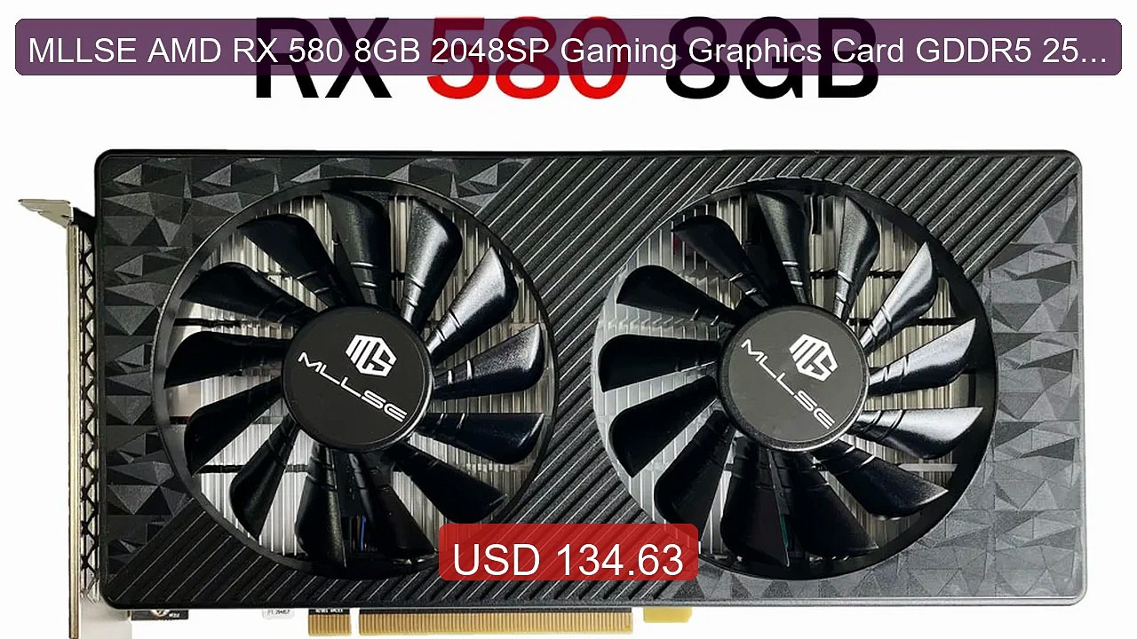 MLLSE AMD RX 580 8GB 2048SP Gaming Graphics Card GDDR5 256Bit ... -- Hot Deal 2026 | Limited Offer!