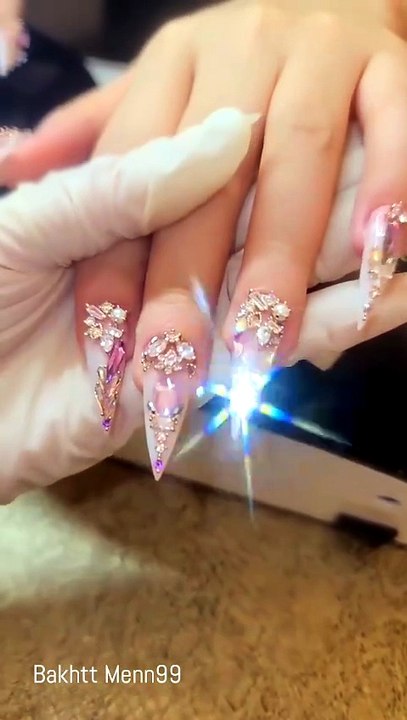 Pink Diamond Nails