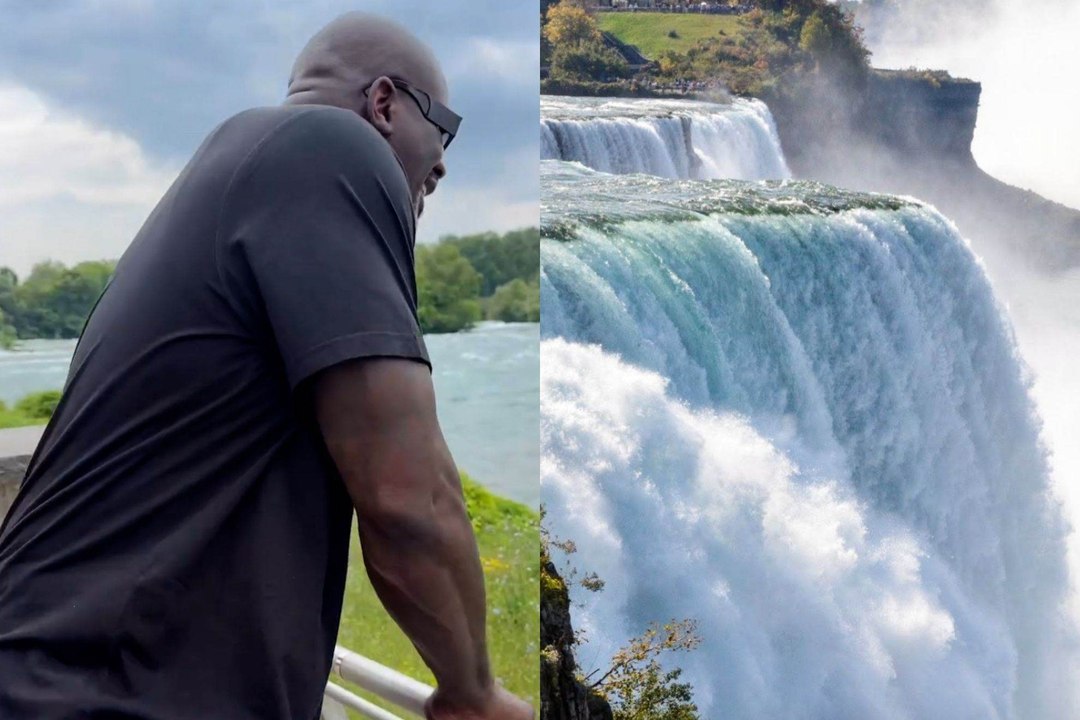 Shaquille O'Neal bromea sobre zambullirse en las Cataratas del Niágara
