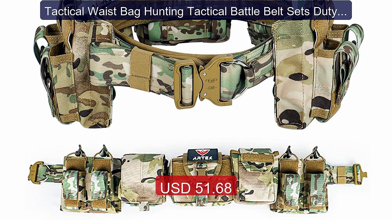 Tactical Waist Bag Hunting Tactical Battle Belt Sets Duty Belts Law... -- Top Rated 2026 | Buy Now!