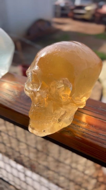 Life size resin skulls