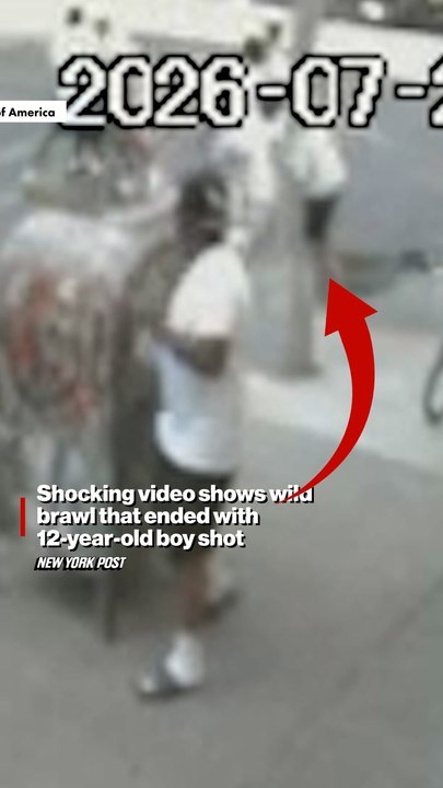 Shocking video shows wild brawl that ended with 12-year-old boy shot