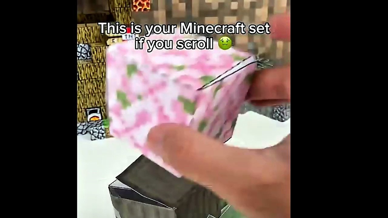 Minecraft carboard designe and blocks