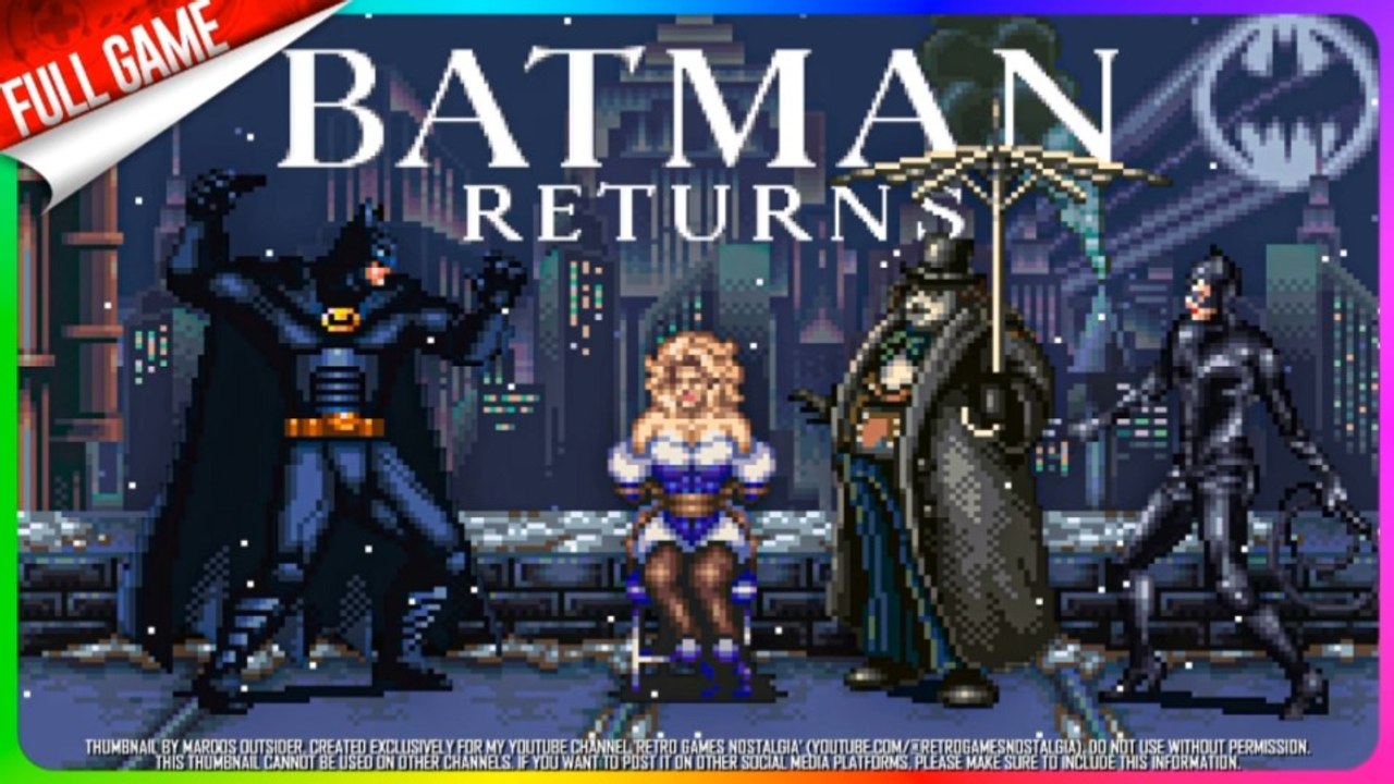 Batman Returns (SNES - US) Longplay (MANIA MODE)