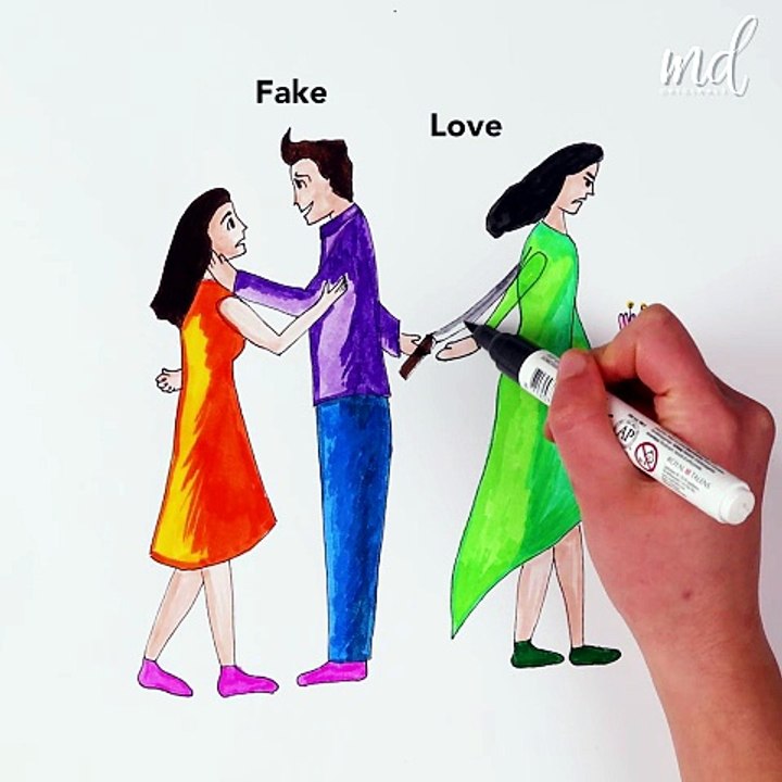 The difference between real and fake love! ❤️💔