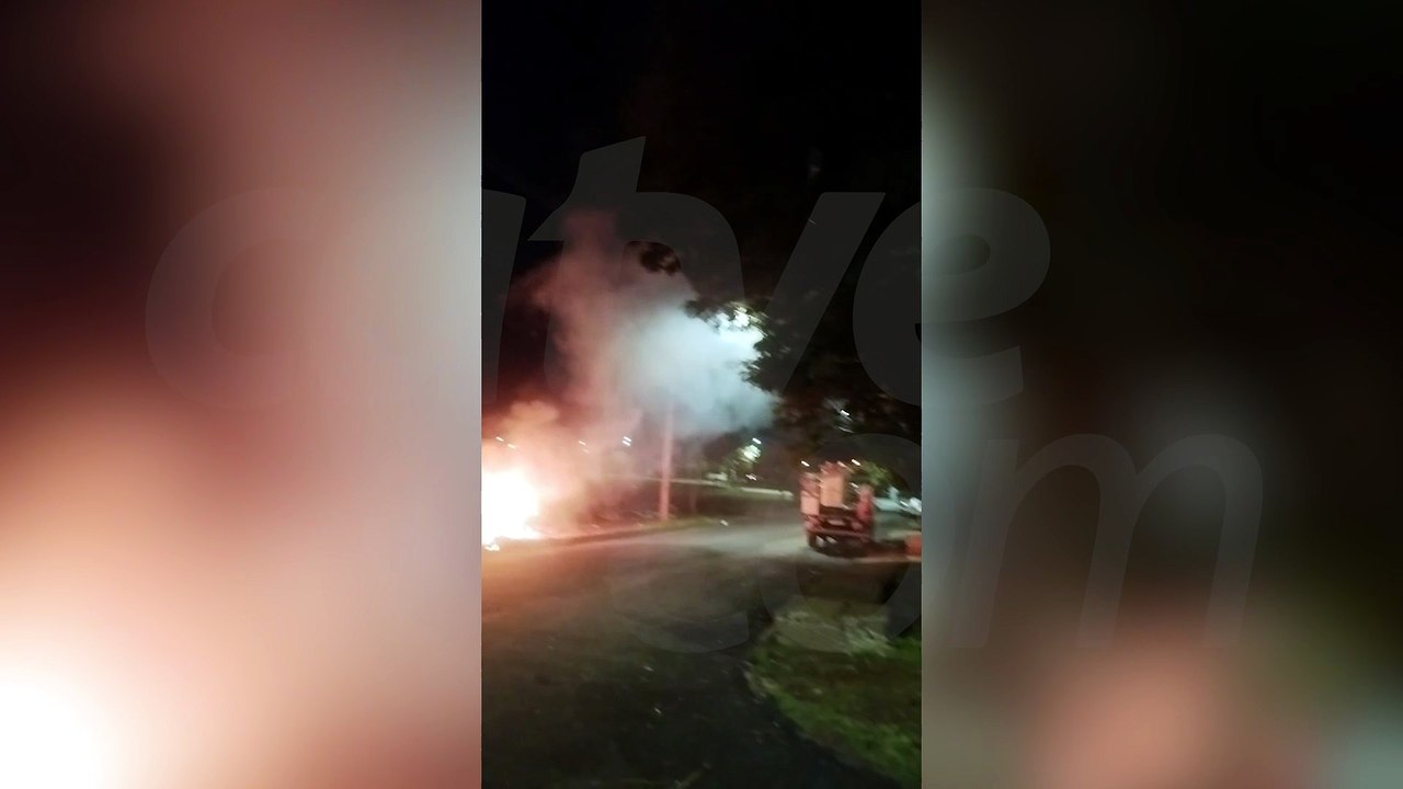 Incêndio entulhos no Interlagos, em Cascavel