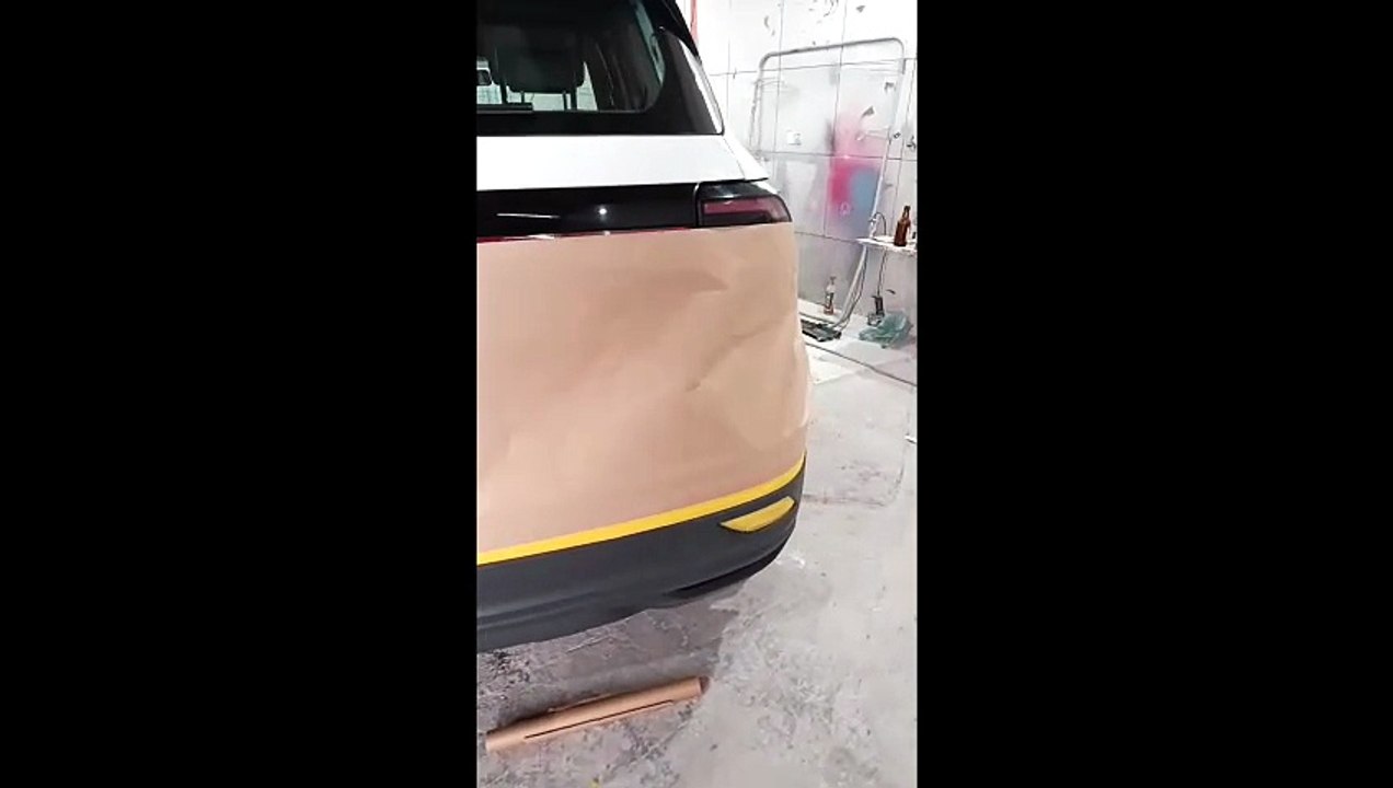Recuperação do para-choque traseiro do T-Cros