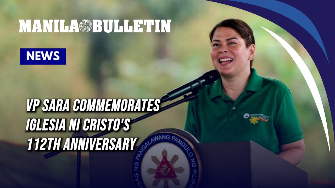 VP Sara commemorates Iglesia ni Cristo's 112th Anniversary