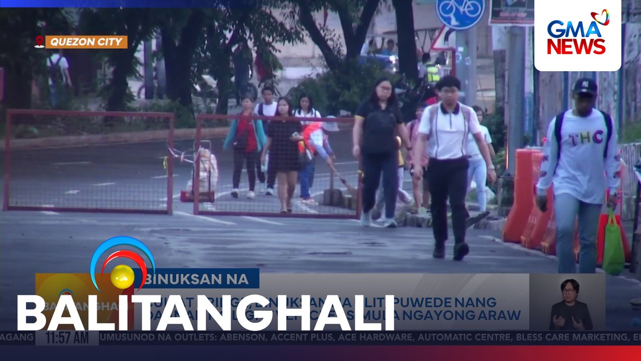 Culiat Bridge, binuksan na ulit; puwede nang daanan ng light vehicles simula ngayong araw | Balitanghali