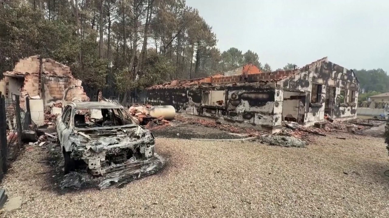 Incendie en Gironde : Le Porge, commune sinistrée