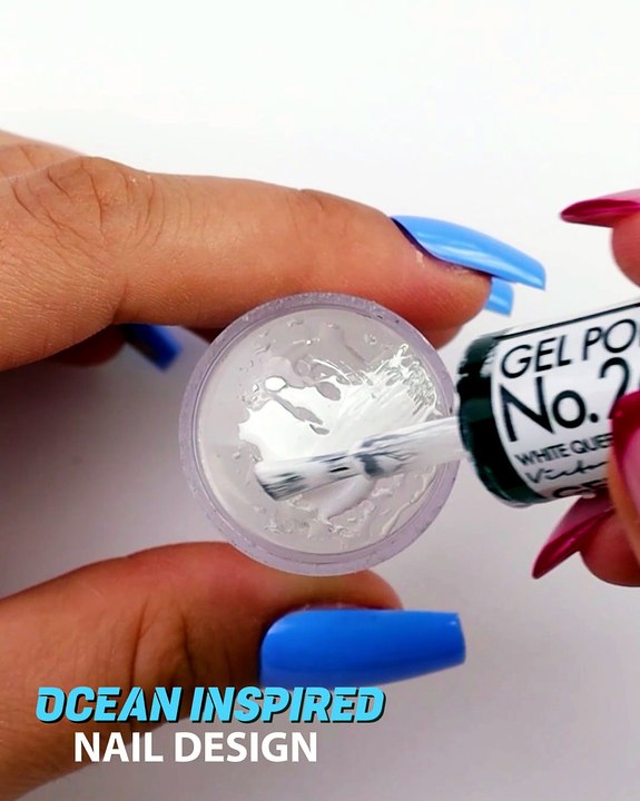 Ocean nail design to try on your next appointment🌊💅