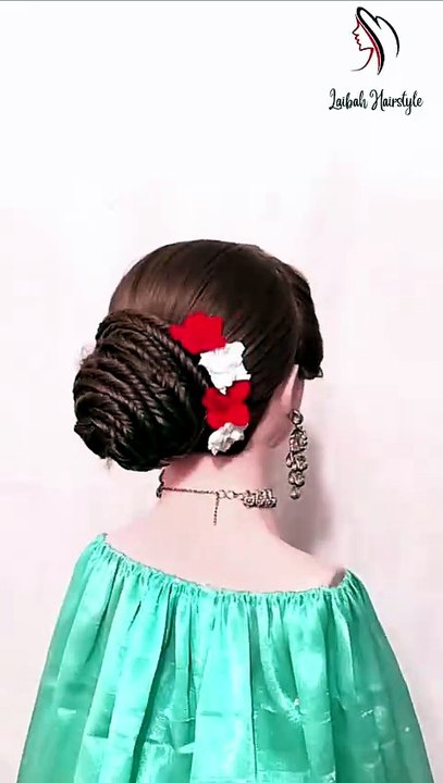 Easy low bun updo hairstyles for girls 🎀