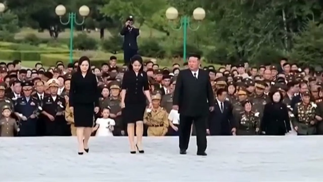 Kim Jong-Un’s daughter attends first Korean War memorial with father