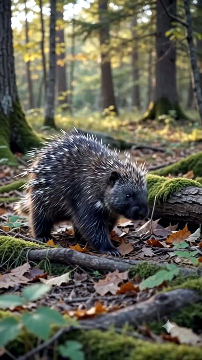 Porcupine : The gentle forest defender protected by thousands of sharp quills