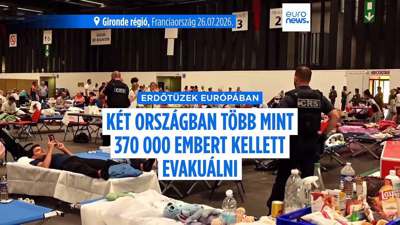 Már több mint 370 000 embert evakuáltak Franciaországban és Spanyolországban az erdőtüzek miatt