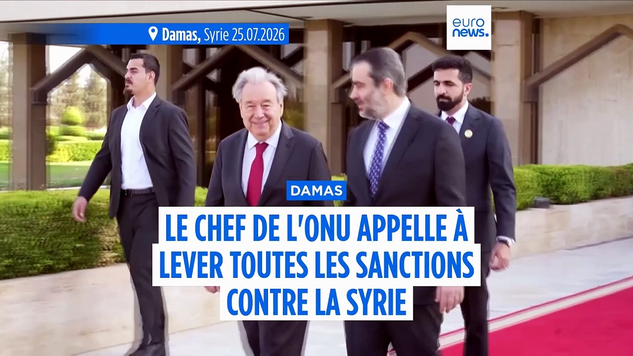 Le chef de l'ONU demande la levée de toutes les sanctions contre la Syrie