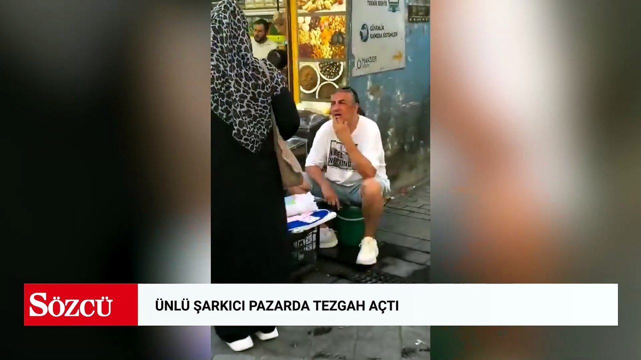 Ünlü şarkıcı pazarda tezgah açtı
