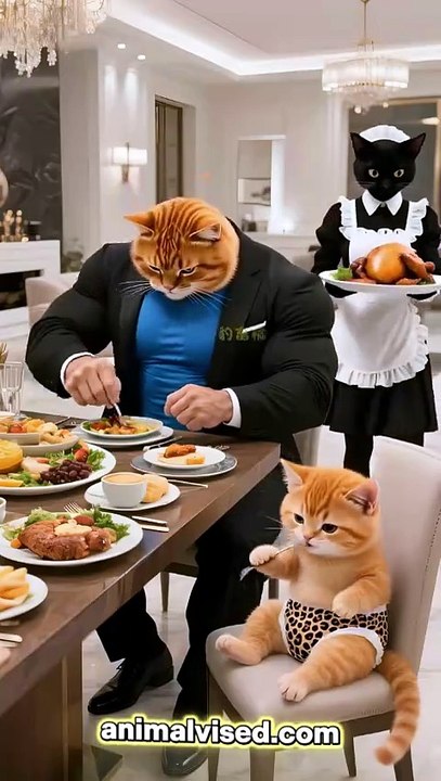 Cat Food Clever Full HD Video 🐱🍽️ | Cute Cat Mealtime & Funny Moments | Animal Vised