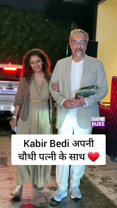 Kabir Bedi At 80 Looks Charming As He Steps Out With His Wife