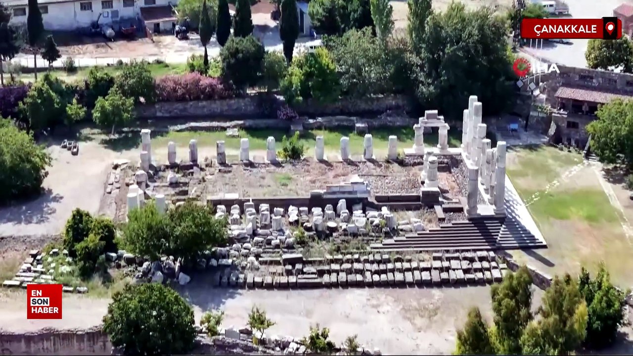 Çanakkale'deki kazılarda 1500 yıllık dibek, 1300 yıllık küpler bulundu