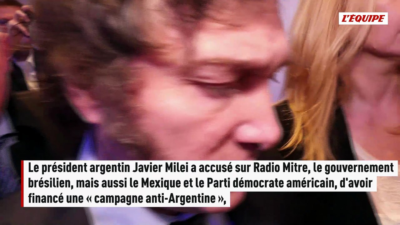 Le président argentin Javier Milei accuse le Br...