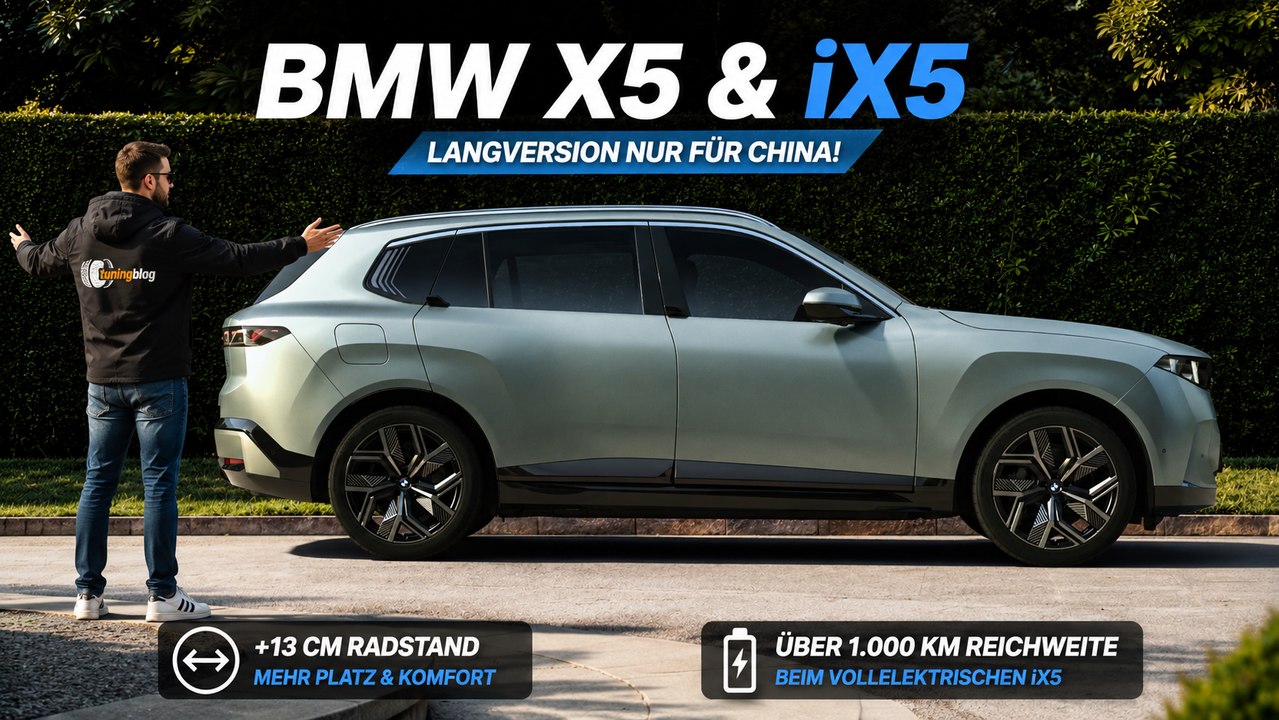 BMW X5 und BMW iX5: Mehr Komfort dank langem Radstand