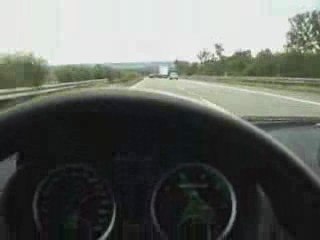 Mercedes SLK 55 AMG à 290km/h !!