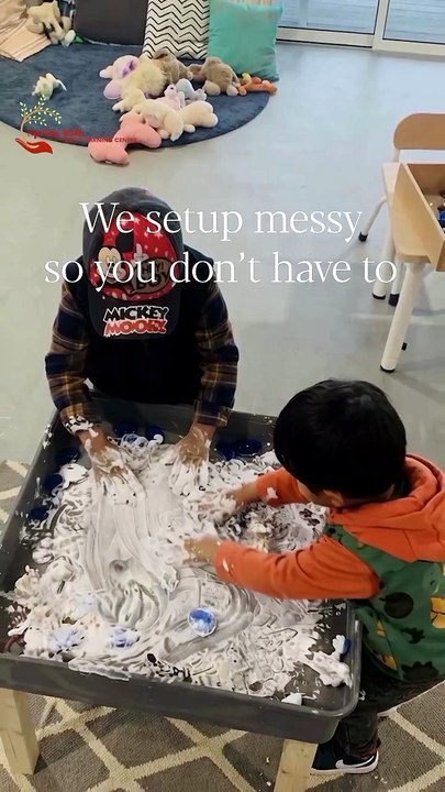 We set up messy, so you don’t have to. 🎨🙌Shredded paper, sensory bins, hands-on chaos — all pa