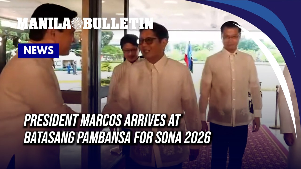 President Marcos arrives at Batasang Pambansa for SONA 2026
