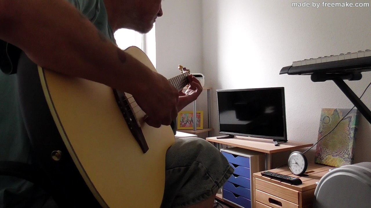 Die To Live (Steve Vai Cover with Electric Guitar, Roundback Guitar and Drums)