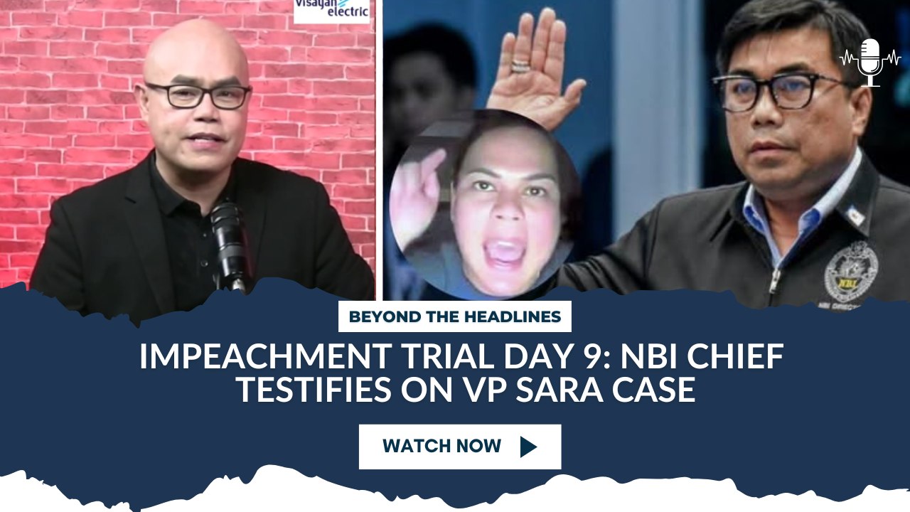 Impeachment Trial Day 9: NBI Chief Testifies on VP Sara Case