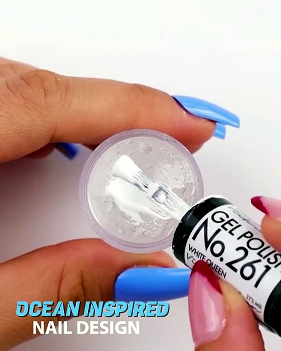 Ocean nail design to try on your next appointment🌊💅
