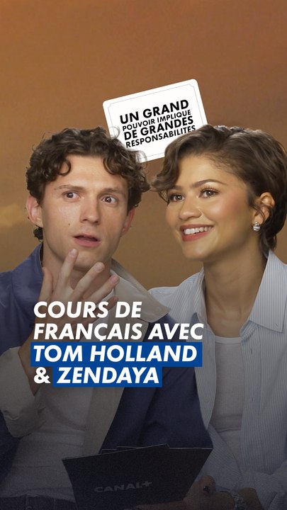 Petit cours de français avec Tom Holland et Zendaya 🇫🇷