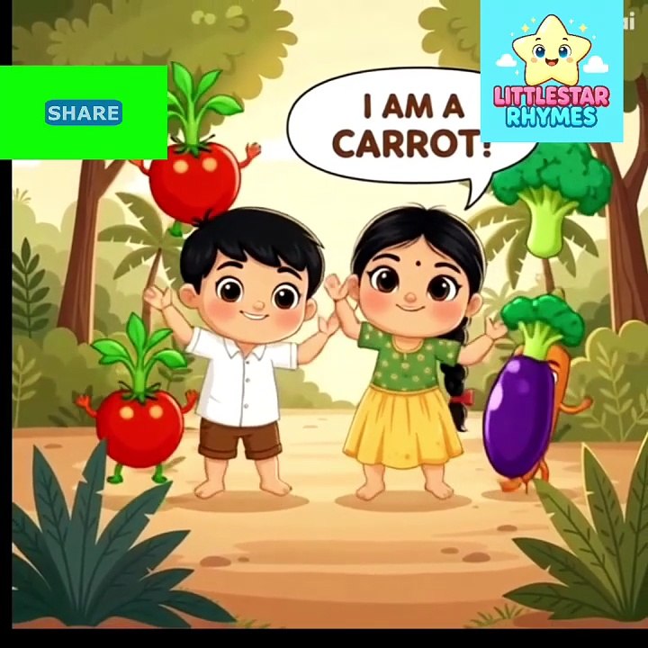 🥕🍅 காய்கறிகள் பாடல் | தமிழ் குழந்தைகள் பாடல் | Vegetable Song in Tamil | Little Star Rhymes Tamil