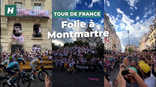 Le passage du Tour de France à Montmartre a offert des images folles
