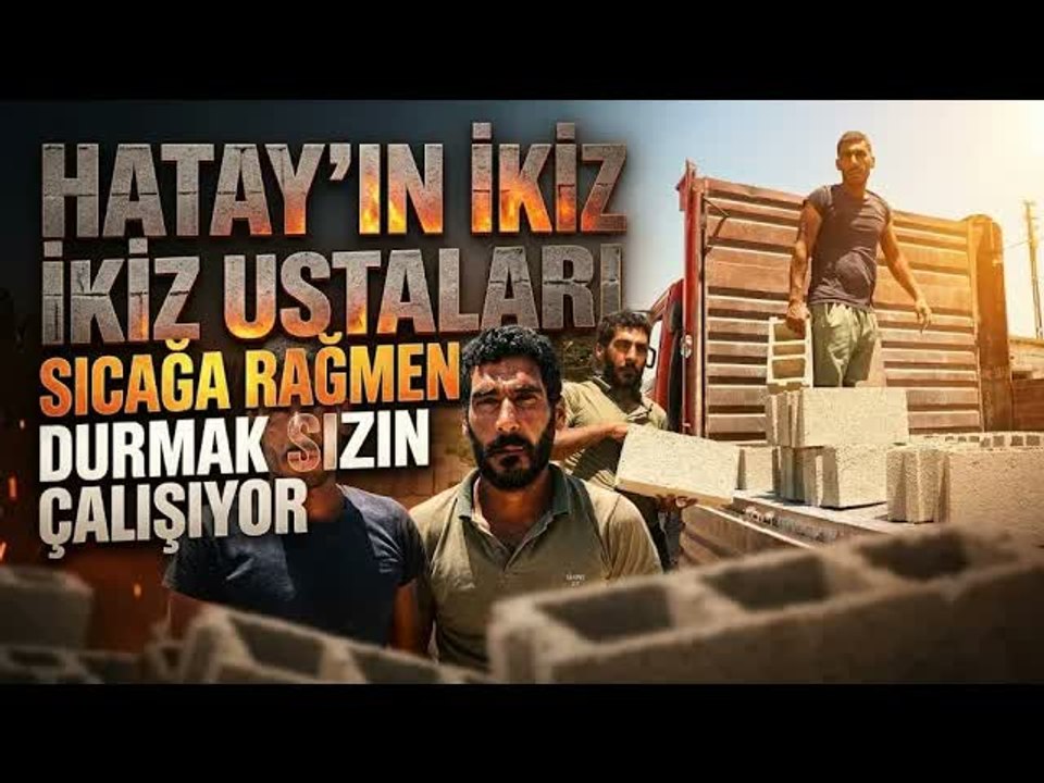 İkiz Kardeşler 40 Dereceyi Aşan Sıcakta Günde 2 Bin 500 Briket Üretiyor