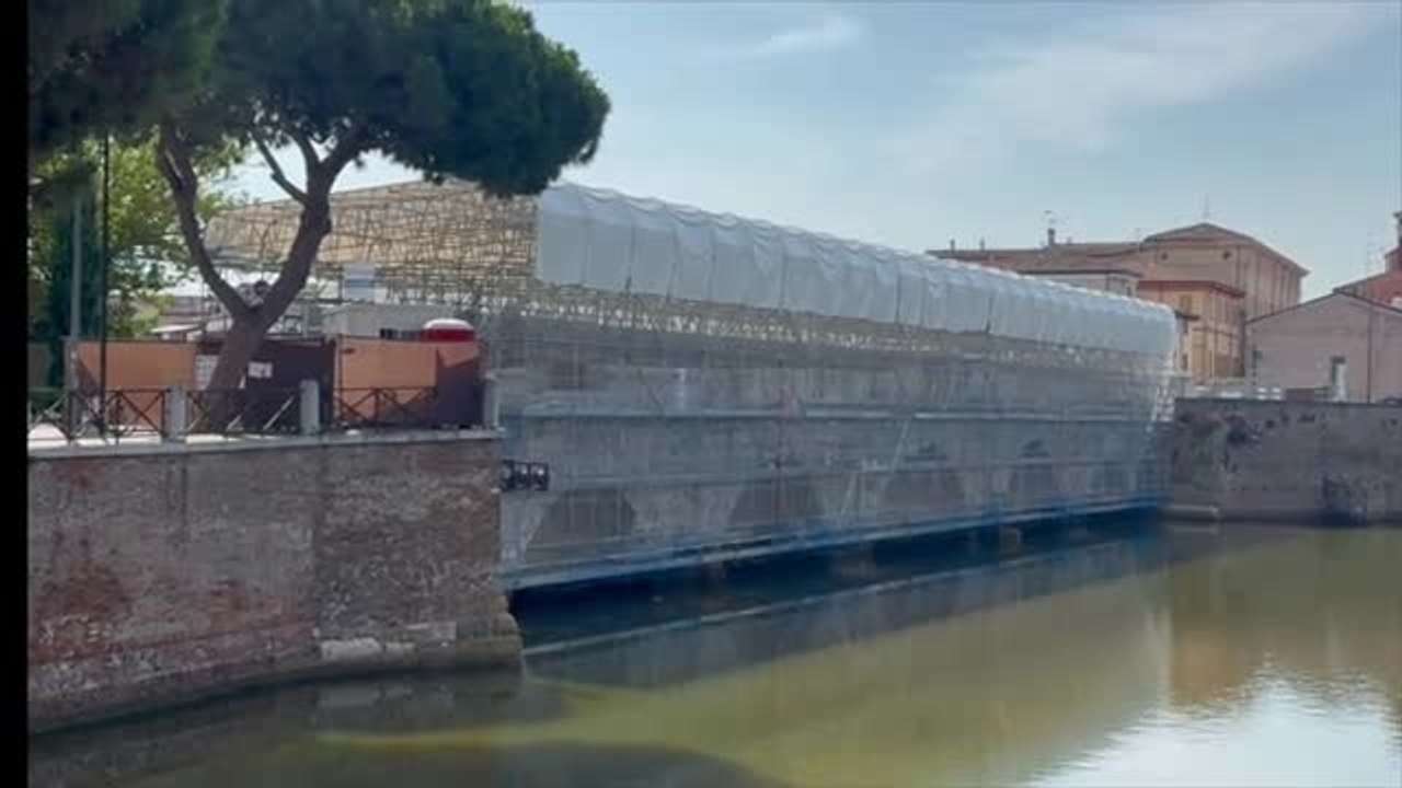 Il video: tour nel cantiere di restauro del Ponte di Tiberio. Ecco come sta rinascendo il simbolo di Rimini