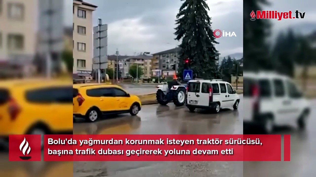 Trafikte onu gören şaşkına döndü! Traktör sürücüsü...