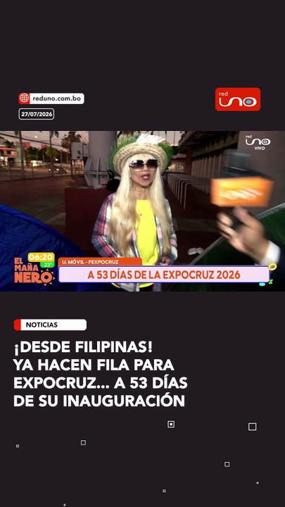 ¡desde filipinas!Ya hacen fila para Expocruz... a 53 días de su inauguración