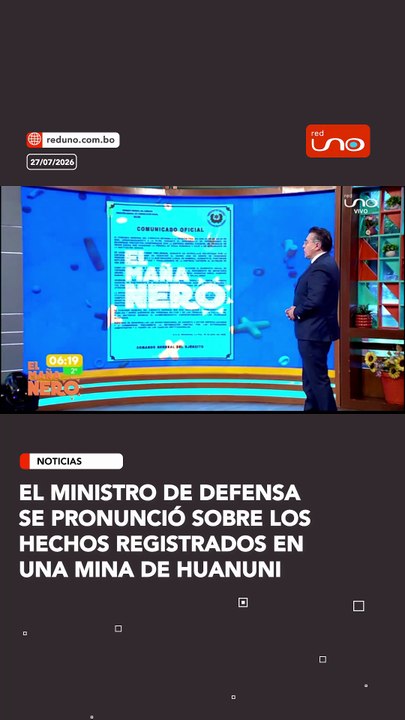 El ministro de Defensa se pronunció sobre los hechos registrados en una mina de Huanuni