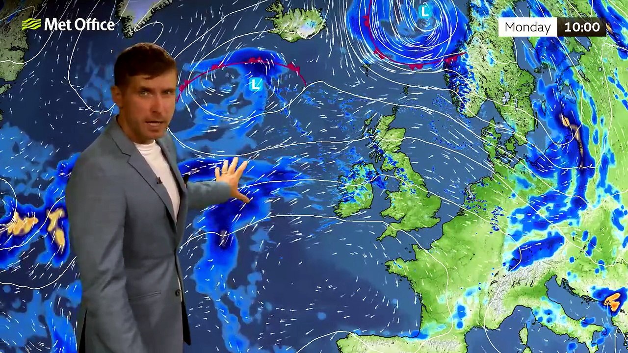 Met Office Monday Afternoon Weather Forecast 27/07/2026